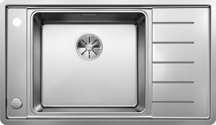 Кухонная мойка Blanco Andano XL 6S-IF Compact (чаша слева) нерж. сталь, зеркальная полировка, с кл.-авт. InFino, 523002