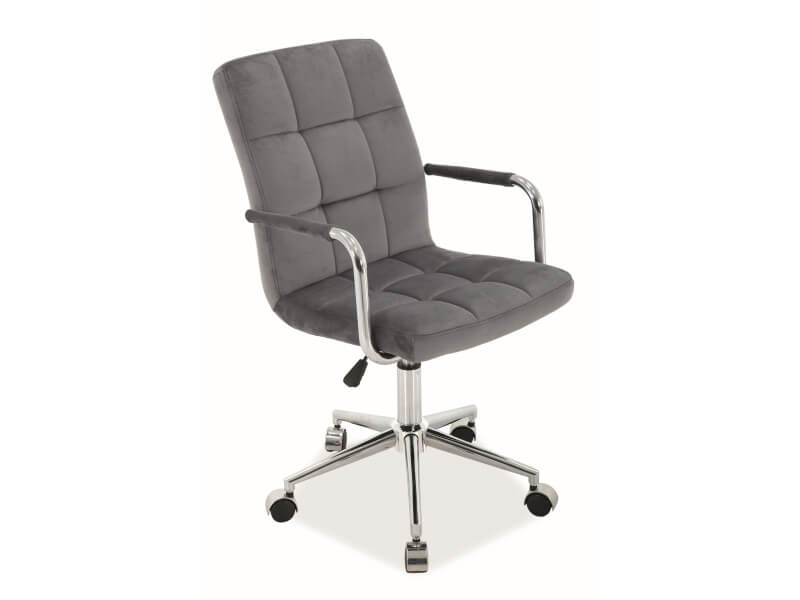 Кресло компьютерное SIGNAL Q-022 VELVET (серый)