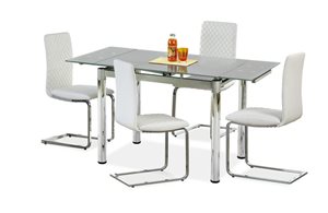 Стол обеденный Halmar LOGAN 2, раскладной (серый)