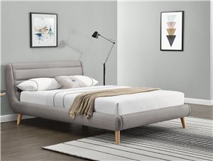 Кровать Halmar ELANDA (светло-серый) 160/200