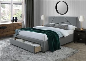 Кровать Halmar VALERY (серый/орех) 160/200