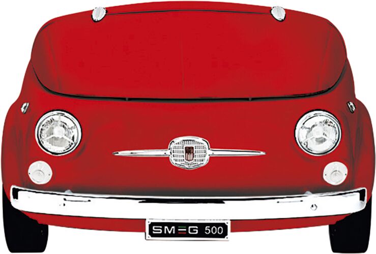 Холодильник Smeg 500 R (FIAT500), красный