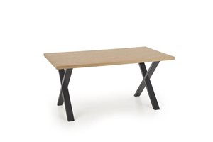 Стол обеденный Halmar APEX 160×90 МДФ (дуб натуральный/черный)