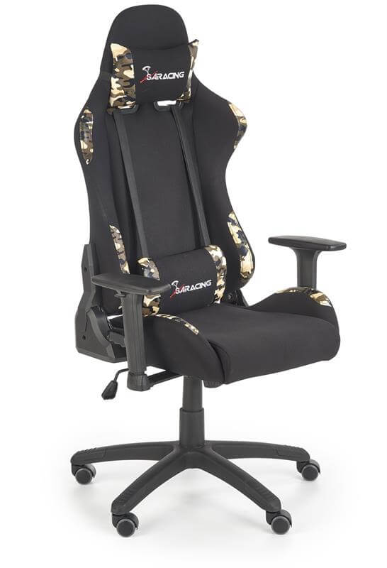 Кресло компьютерное Halmar EXODUS (черный/камуфляж)