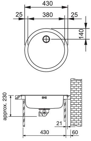 Кухонная мойка Franke RAX 610-38, Нержавеющая сталь, полировка