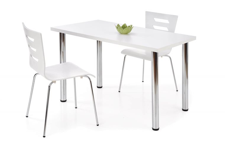 Стол обеденный Halmar MODEX 120 (белый/хром)
