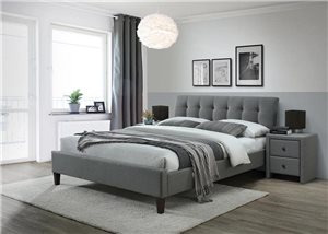 Кровать Halmar SAMARA 2 (серый/орех) 160/200