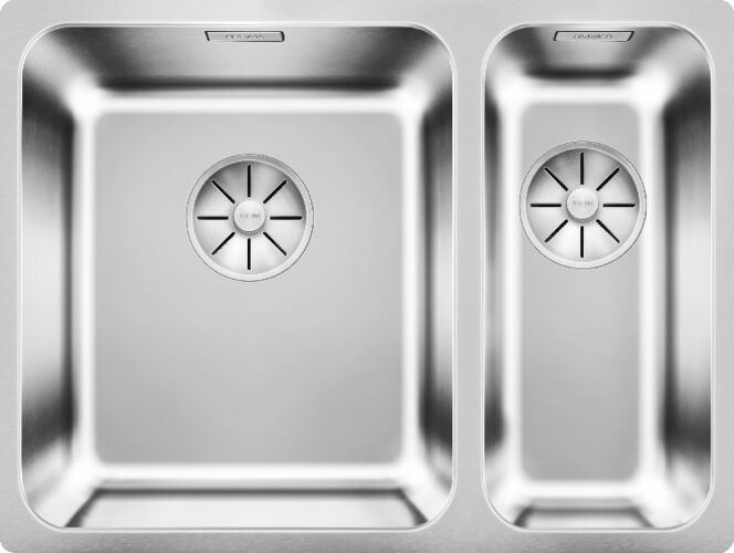 Кухонная мойка Blanco Solis 340/180-IF, нерж. полир., левая, с отв. арм. InFino, 526131