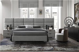 Кровать Halmar LEVANTER (серый) 160/200